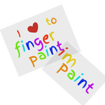 I ❤️ to finger paint DTF PRINTS